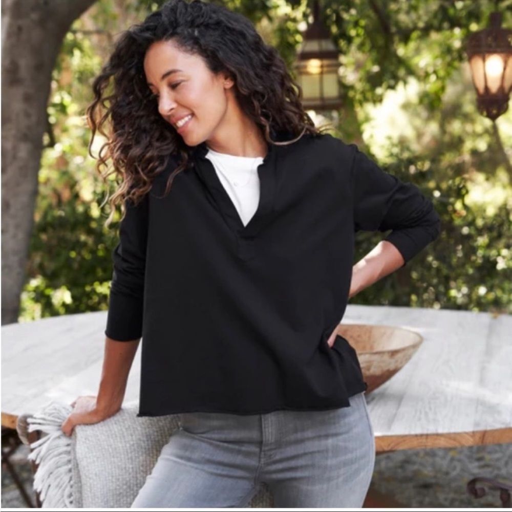 Frank & Eileen PATRICK Popover Henley Heritage Jersey Black
Size XS and S